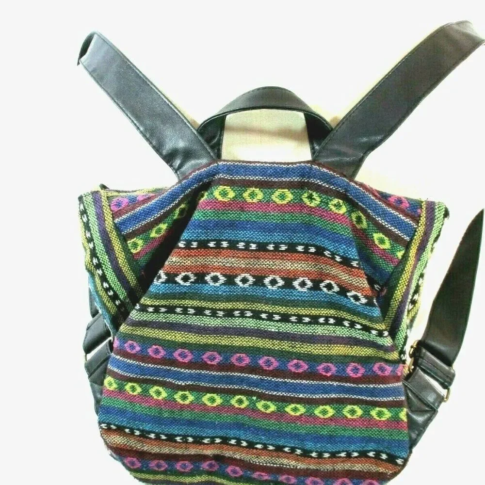 Vintage III Parcel Tapestry Multicolor Backpack